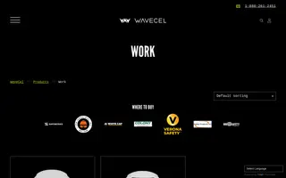 WaveCel homepage website preview