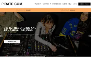 Pirate homepage website preview