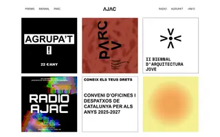 AJAC homepage website preview
