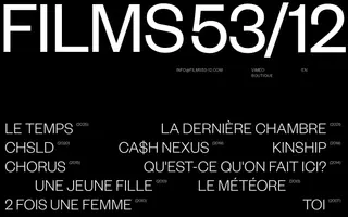 Films 53/12 homepage website preview
