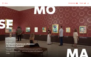 SFMOMA homepage website preview
