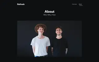 Refresh homepage website preview