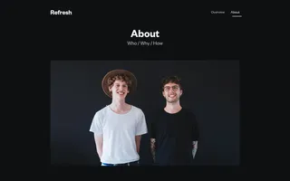 Refresh homepage website preview