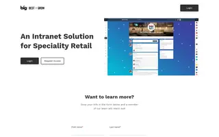 Best in Grow homepage website preview