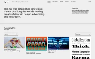 AGI homepage website preview