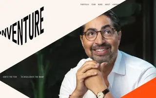 Inventure homepage website preview