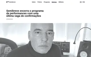 Semibreve homepage website preview