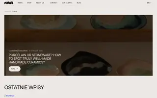 Muas homepage website preview