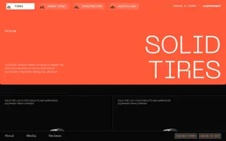 Composit Tracks homepage website preview