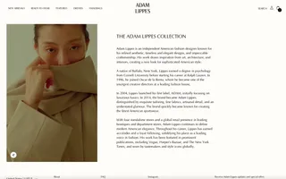 Adam Lippes homepage website preview
