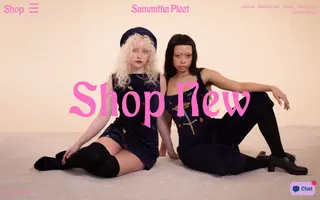 Samantha Pleet homepage website preview
