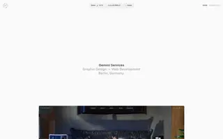 Gemini Services homepage website preview