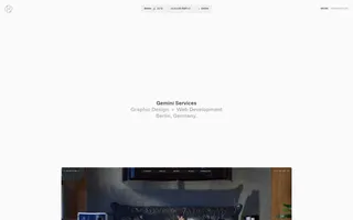Gemini Services homepage website preview