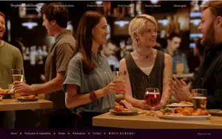 Stephen Hamilton Productions homepage website preview