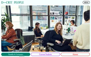 D-Crit homepage website preview
