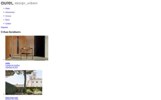 Aurel Design Urbain homepage website preview
