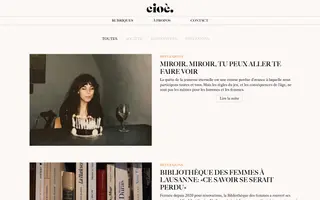 Cioè homepage website preview