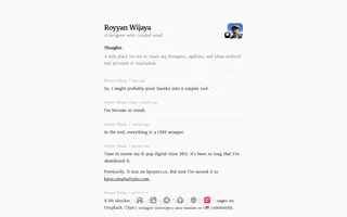 Royyan Wijaya homepage website preview