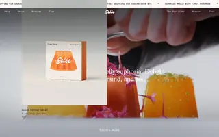Gelée homepage website preview