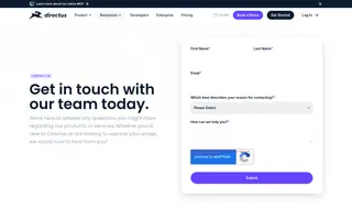 Directus homepage website preview
