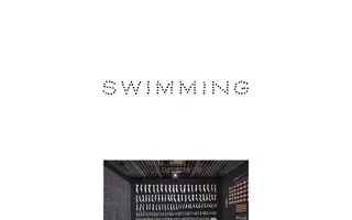 SWIMMING homepage website preview