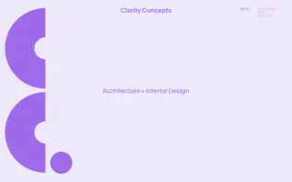 Clarity Concepts homepage website preview