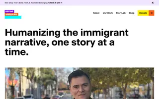 Define American homepage website preview