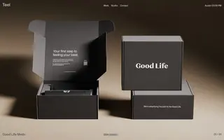 Teel homepage website preview