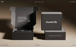 Teel homepage website preview
