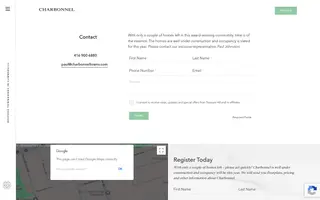Charbonnel homepage website preview