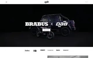 DAB Motors homepage website preview