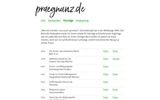 praegnanz.de homepage website preview