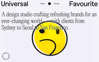 Universal Favourite homepage website preview