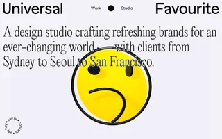 Universal Favourite homepage website preview
