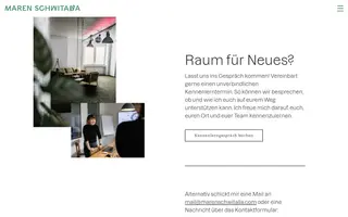 Maren Schwitalla homepage website preview