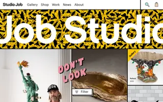 Studio Job homepage website preview