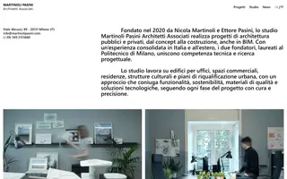 Martinoli Pasini homepage website preview