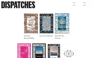 Dispatches homepage website preview