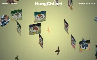 Hung Chi Art homepage website preview