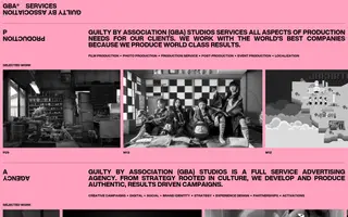 Guilty by Association homepage website preview