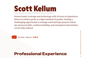 Scott Kellum homepage website preview