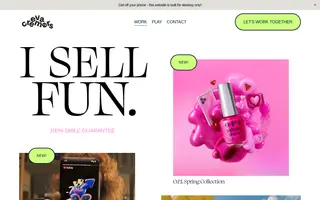 Eva Cremers homepage website preview