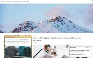 Beta Deli homepage website preview