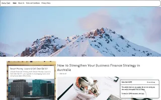 Beta Deli homepage website preview