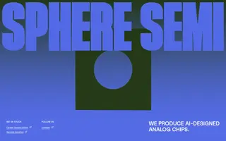 Sphere Semi homepage website preview