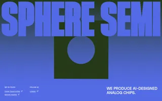 Sphere Semi homepage website preview