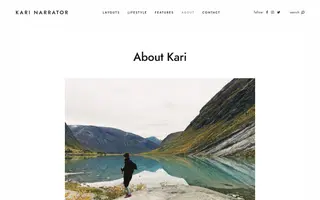 Narrator homepage website preview