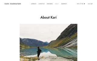 Narrator homepage website preview