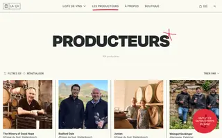 La QV homepage website preview