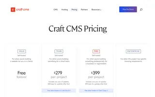 Craft CMS homepage website preview